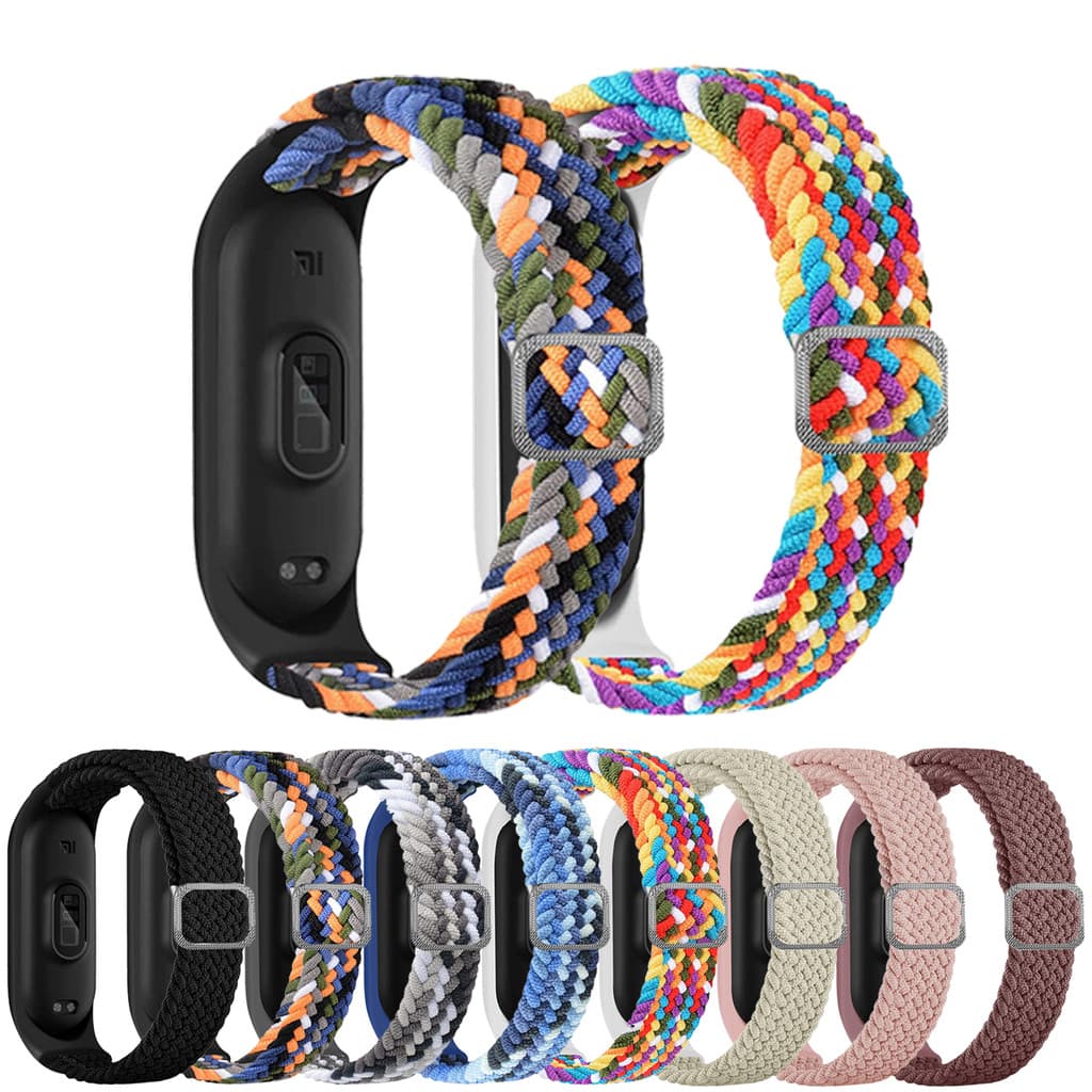 Pulseira De Nylon Para Xiaomi Mi Band 10 9 8 7 6 5 4 3 Bracelete Relógio Miband8 miband9 miband 10