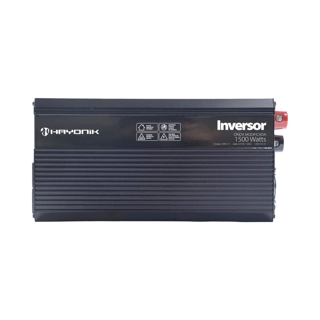 Inversor de Onda Modificada MSW1115 1500W 12V/127V USB Hayonik - 0000084815