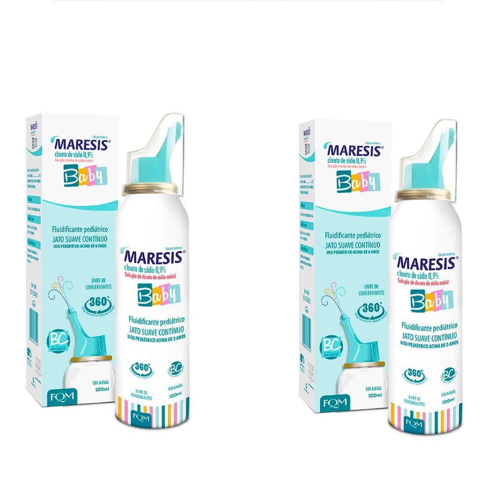 Kit 2 Maresis Baby 0,9% Spray Nasal 100ml
