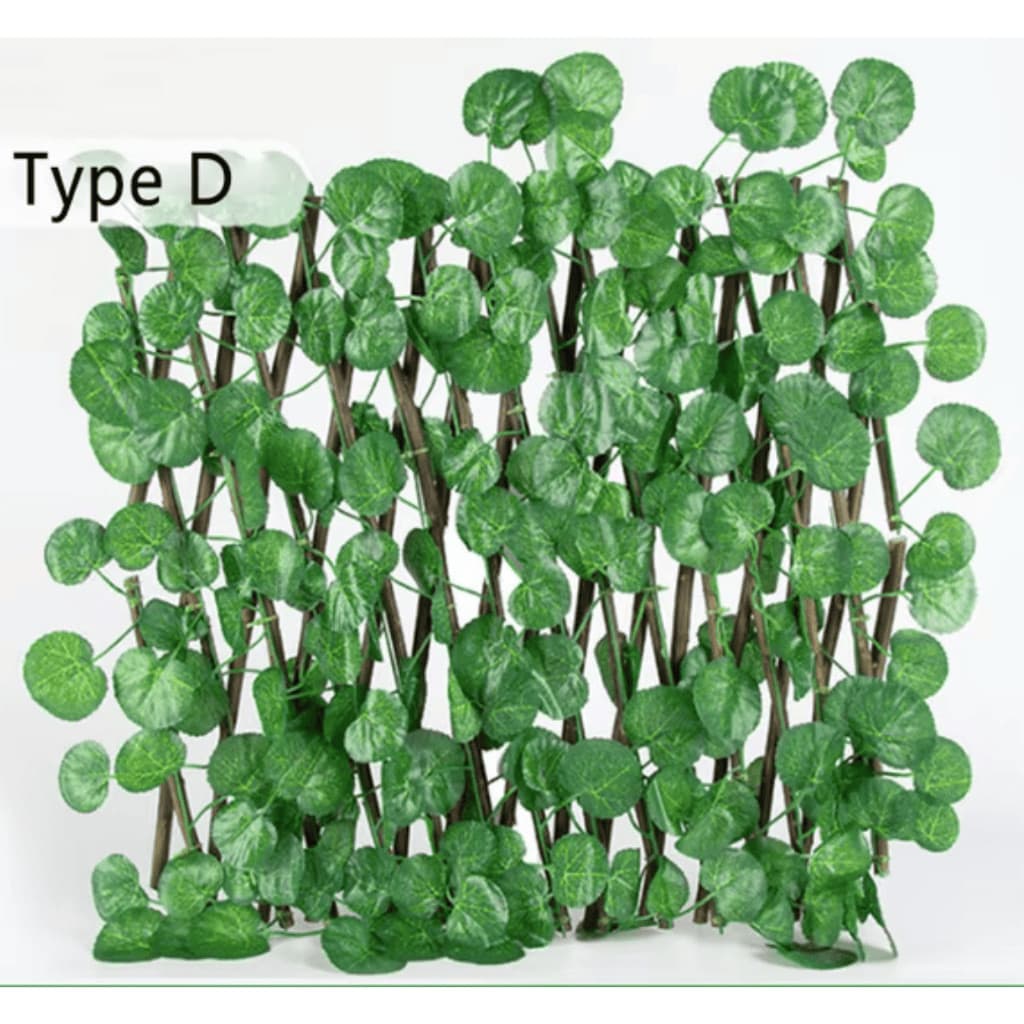 Gradil Treliça de Madeira com Folhagem 2m x 70cm – Cerca e Painel Decorativo para Jardim e Ambientes