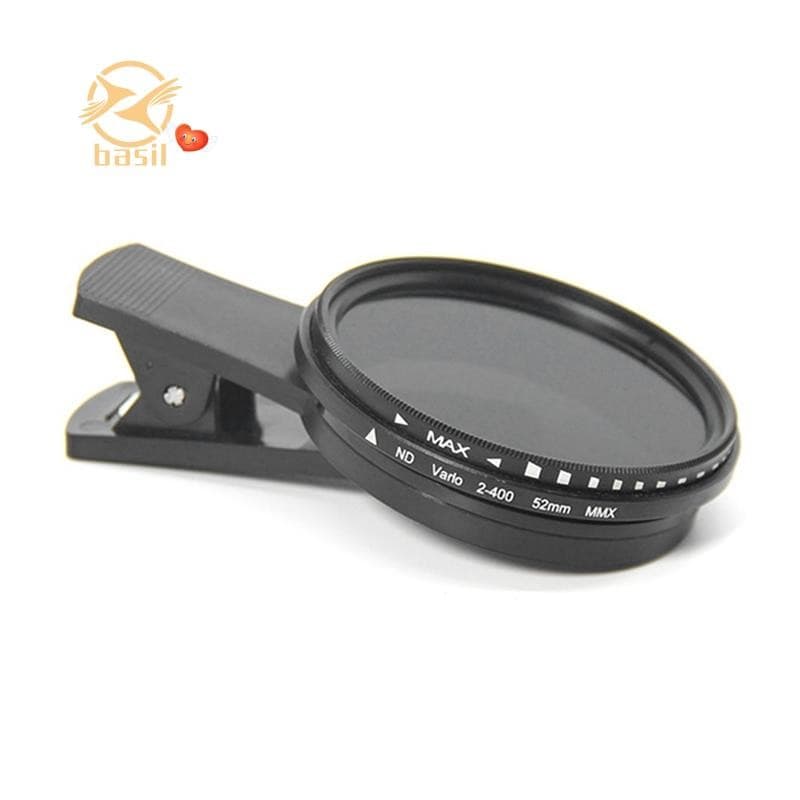💡Filtro ND De Telefone De 52mm ND2 A ND400 , De Densidade Neutra Variável Com Clipe Para Câmera Inteligente Móvel