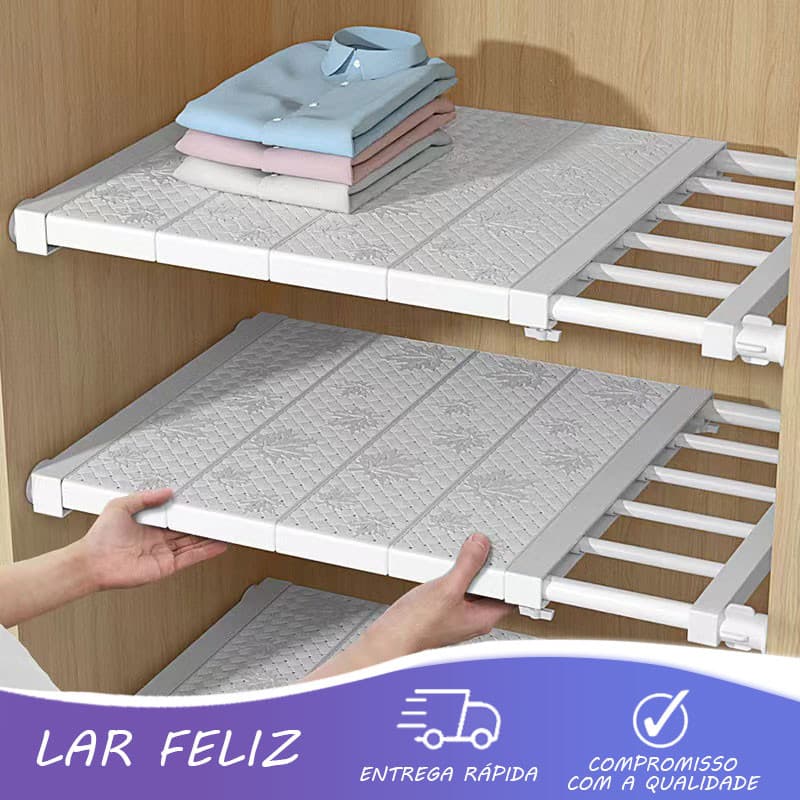 Prateleira Organizadora Divisória Escalonável  Cozinha De Poupança De Espaço