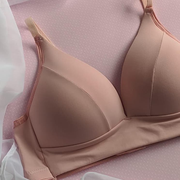 Sutiã Sem Aro Com Bojo Macio Que Não Amassa Sutian Leve Confortável Tecido Macio/Microfibra