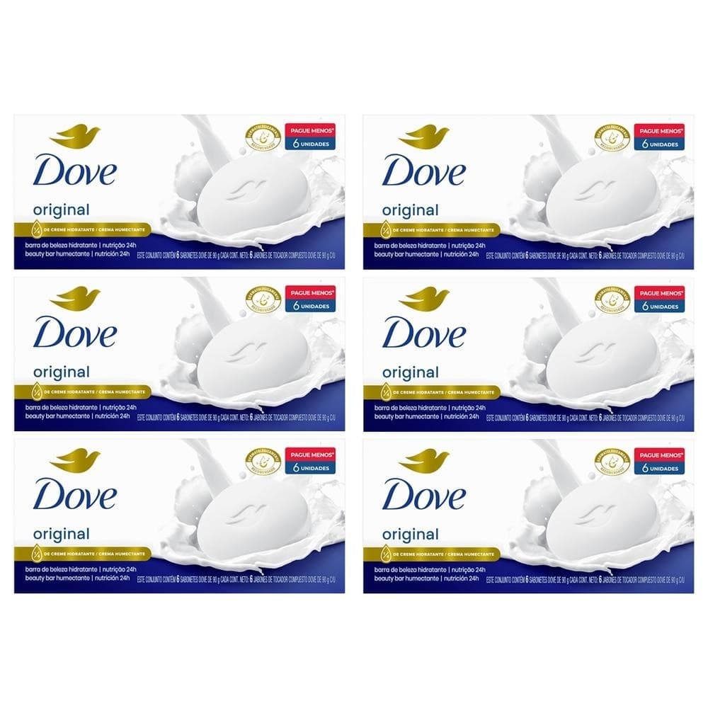 Kit 6 Packs Sabonete Dove Original 6 unidades
