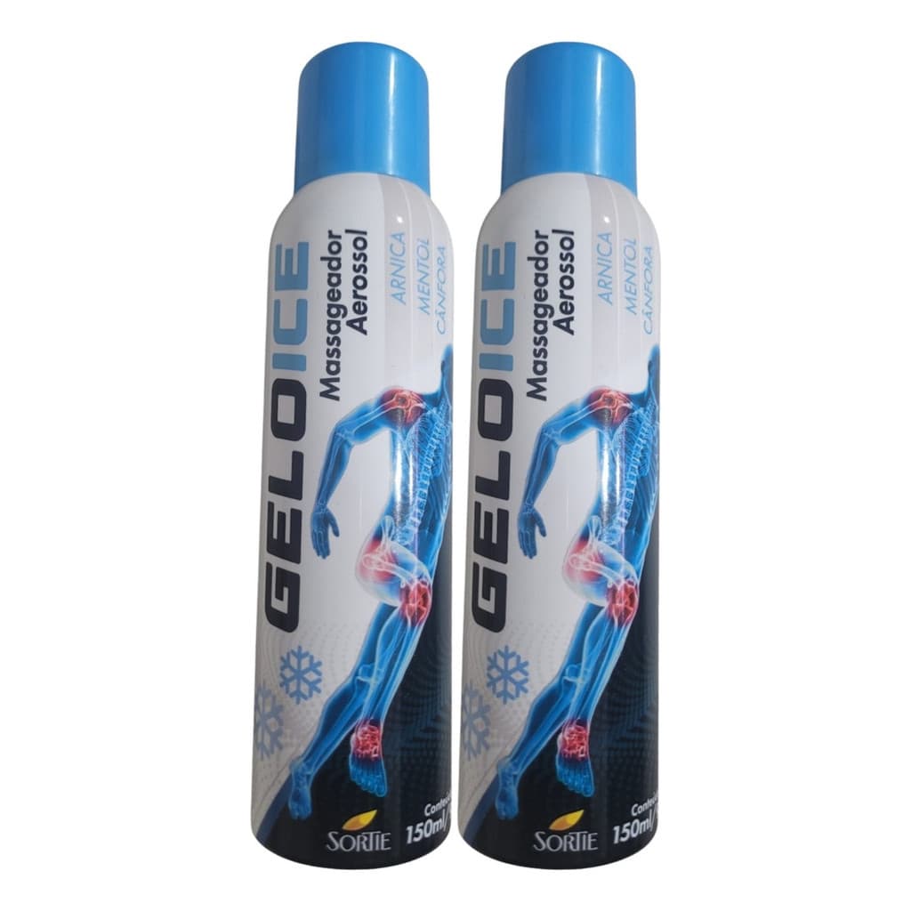 Geloice Massageador Muscular Arnica Mentol Canfora 150ml 95g Kit 2 Unidades