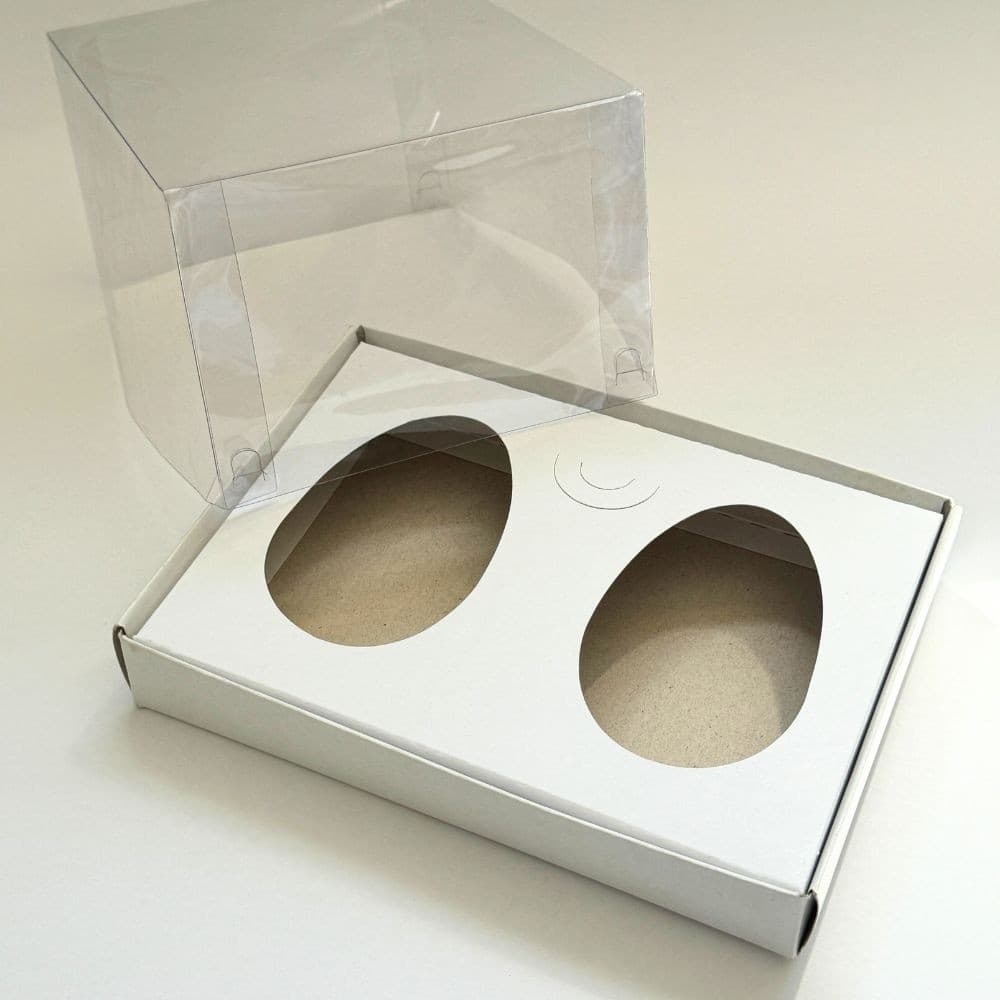 20 Caixas para 2 ovos de colher de 100-150g - Tampa Alta