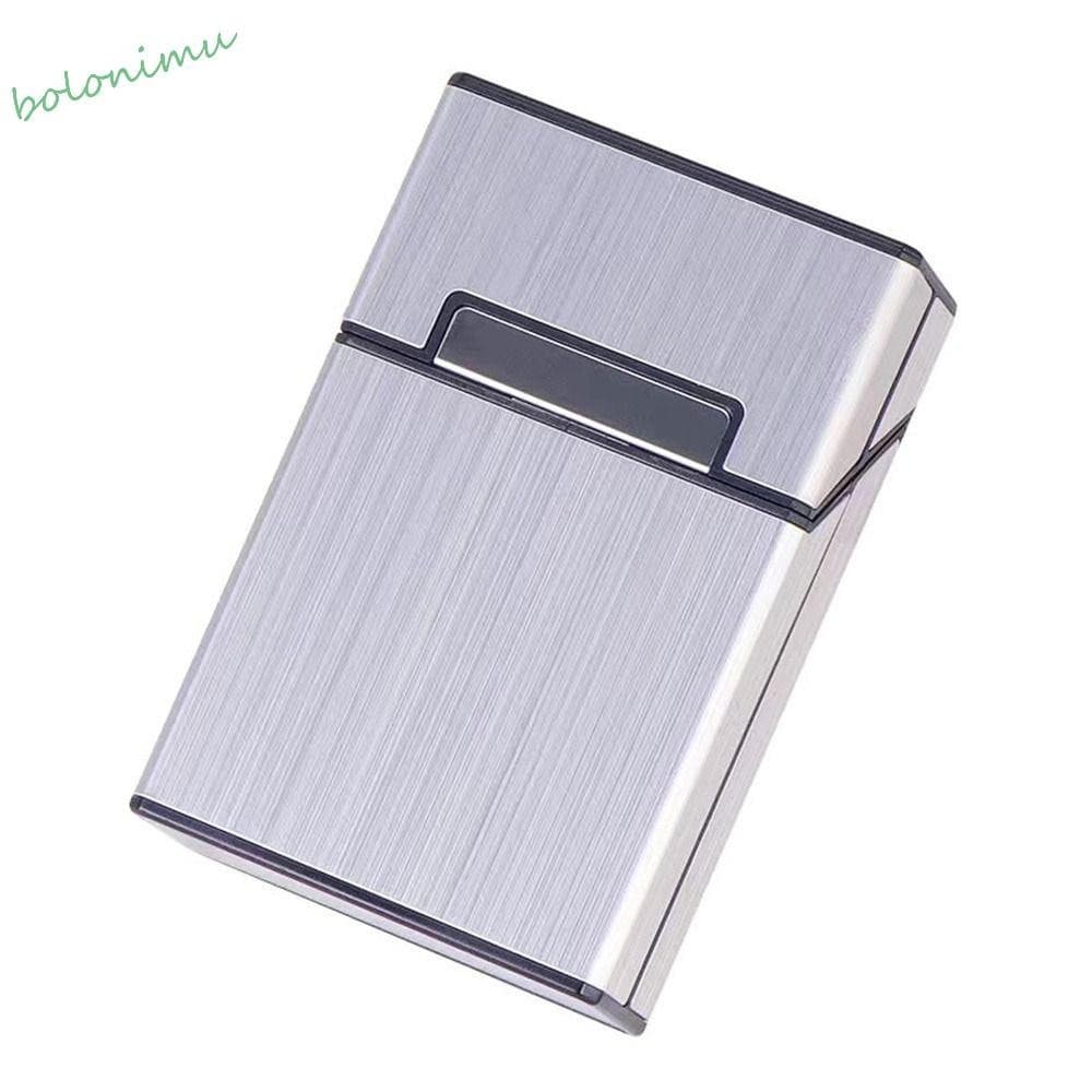 Porta-Cartões De Visita BOLONIMU , Caixa De Cartão Leve Com Botão Metal Para Identificação