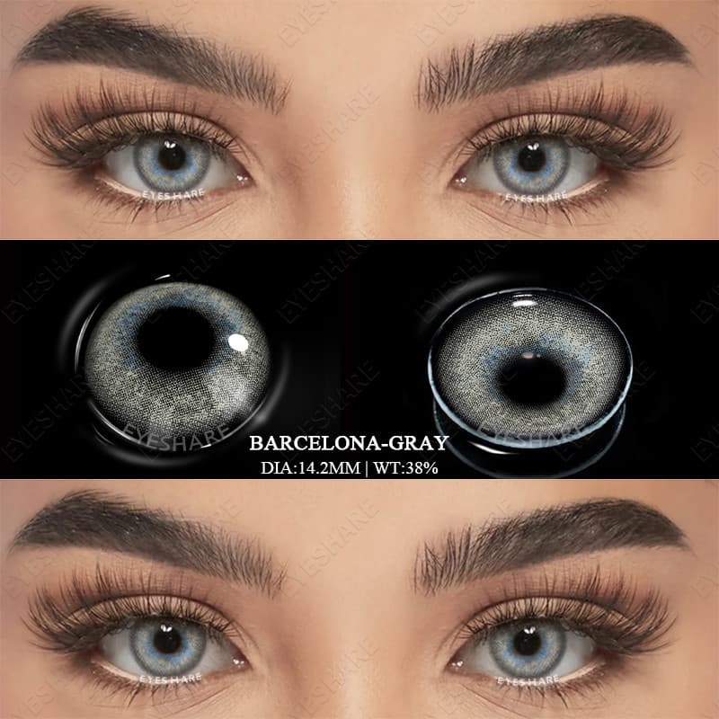EYESHARE Novas Lentes De Contato Cinza 1 Par Anuais Para Pupila Natural Os Olhos Cosméticas Coloridas