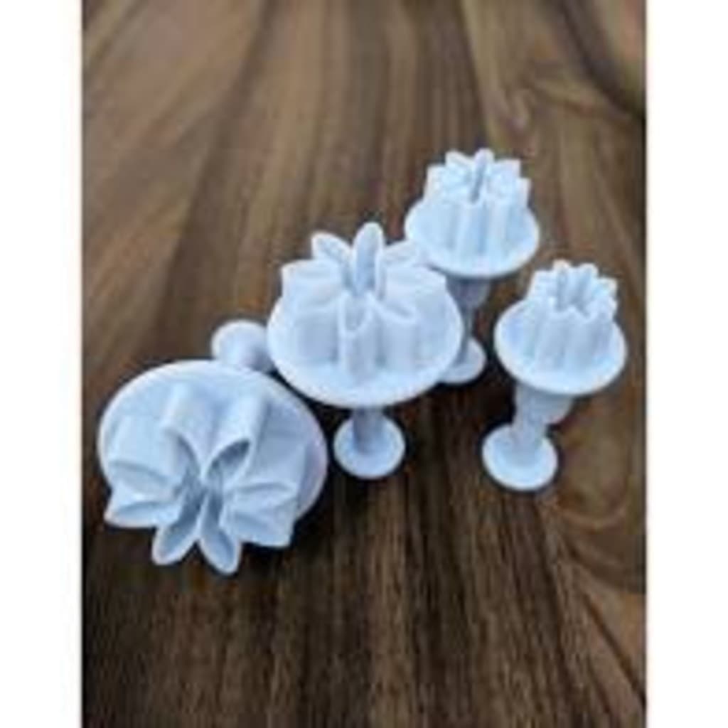 Kit Cortador Ejetor Margarida Pasta Americana E Biscuit