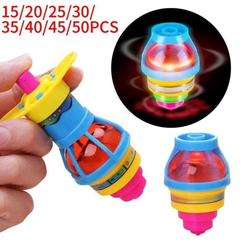 15/20/25/30/35/40/45/50PCS Giroscópio LuzCrianças Top Toy School Festa De Aniversário Gift Goodie