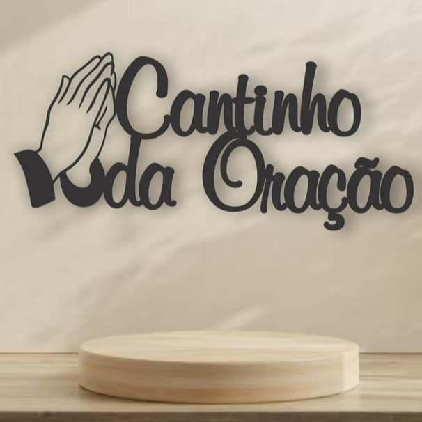 Aplique de Parede Cantinho da Oração em Mdf 3mmm