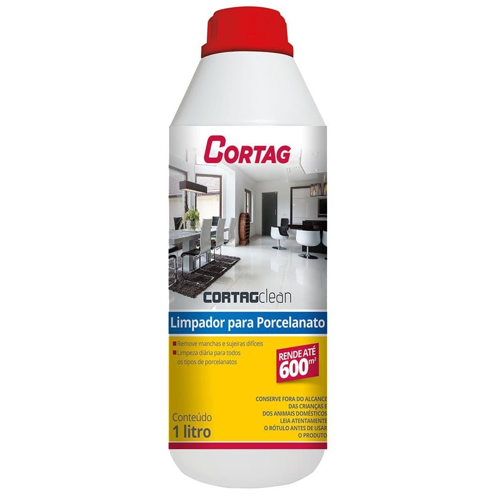 Limpador para porcelanato 1 litro - 61376 Cortag