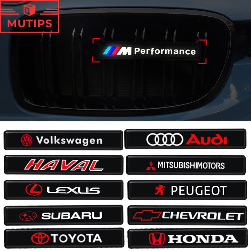Luzes LED De Rede Média Do Carro Modificadas No Logotipo Da Corrida Diurna Decorativas De Meia Para