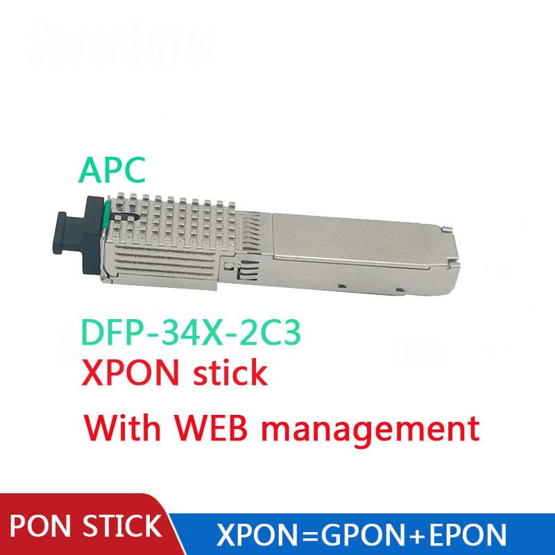XPON SFP ONU EPON GPON Com MAC PPPoE IPoE HGU SC Conector DDM Módulo De 1490/1330nm 1,25gbps 802,3ah