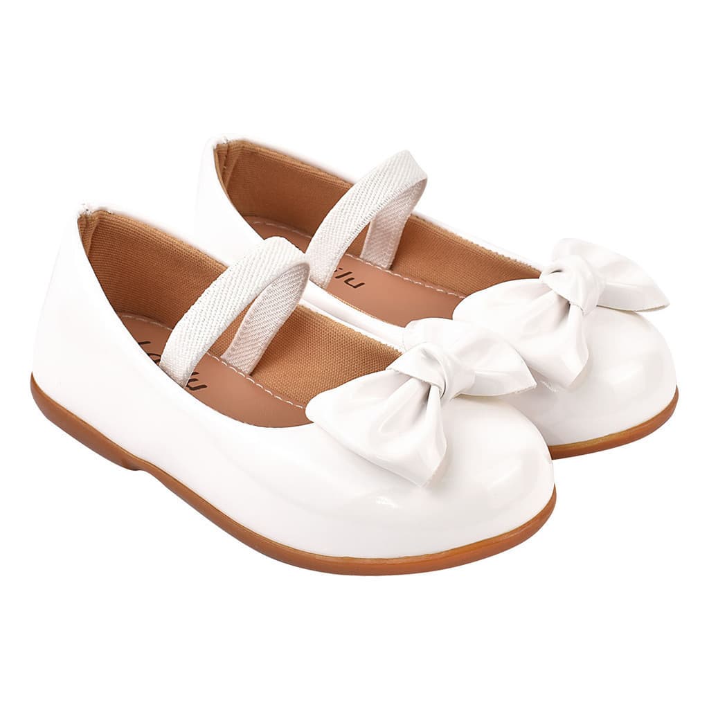 Sapatilha Boneca Infantil Menina com laço tradicional batizado casamento