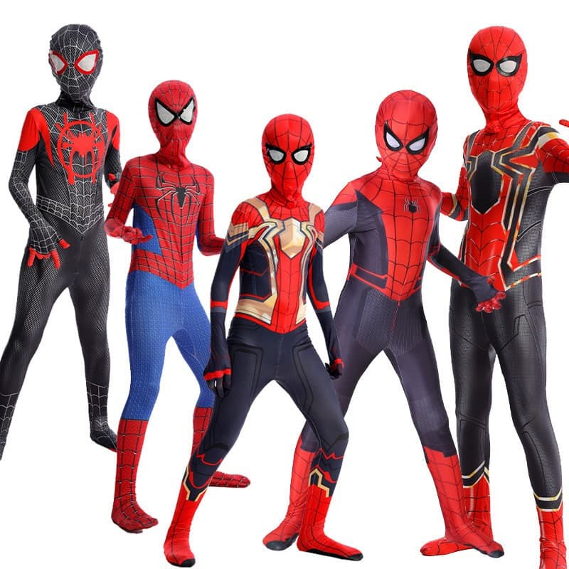 Macacão Homem-Aranha Para Crianças De 2-12 Anos De Idade Fantasias De Moda casual cosplay 4.9