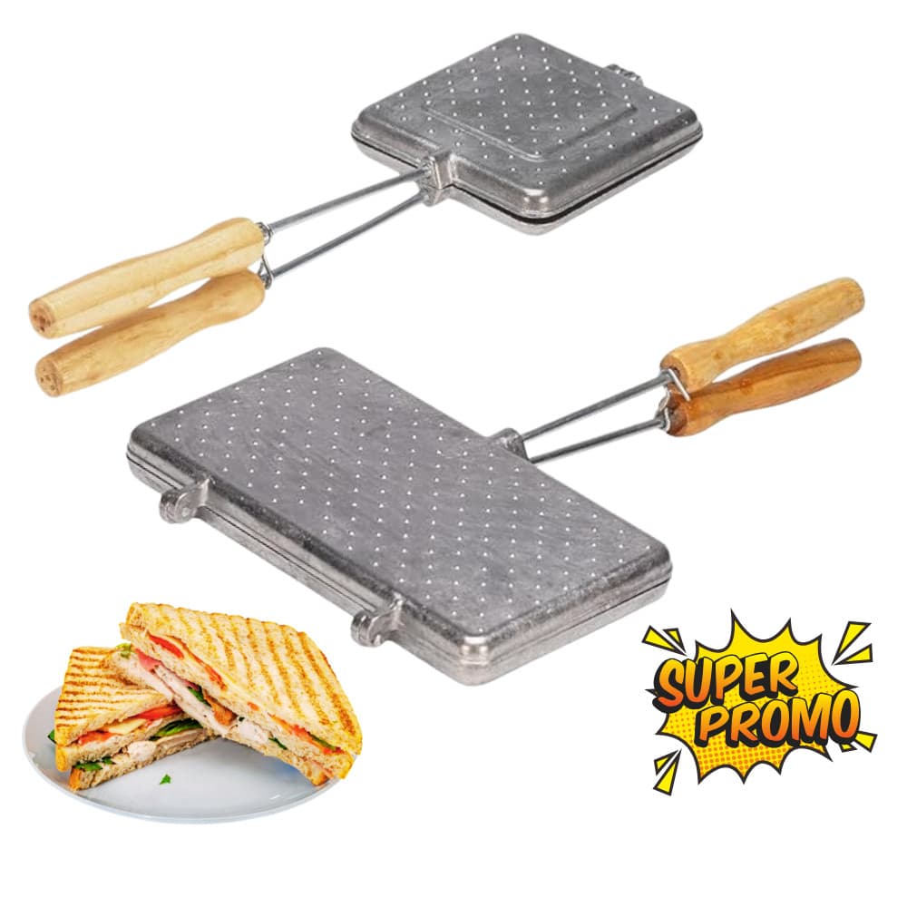 Tostex Sanduicheira De Alumínio Para Misto Quente Pão Baurutex De Fogão [Envio HOJE]