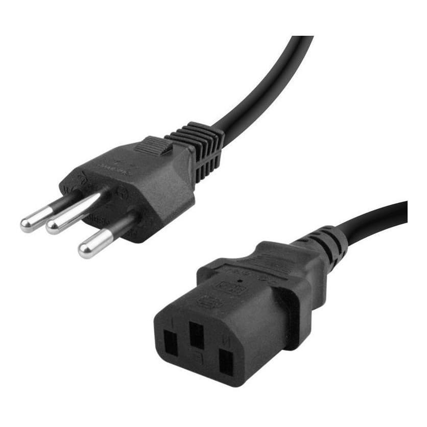 Kit 20 Cabo De Força ATX Energia Tripolar Pc/impressora/monitor