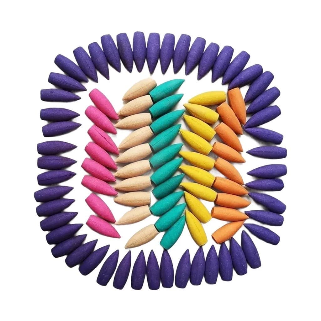 Kit Incenso Backflow Cone Cascata Gota Sortidas