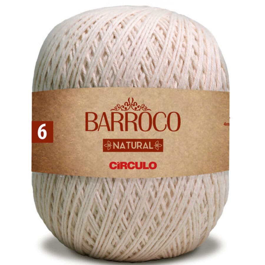 Fio Barroco Natural 6 Circulo - 791 Metros