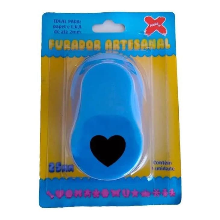 Furador De Eva Coração 25mm Make+