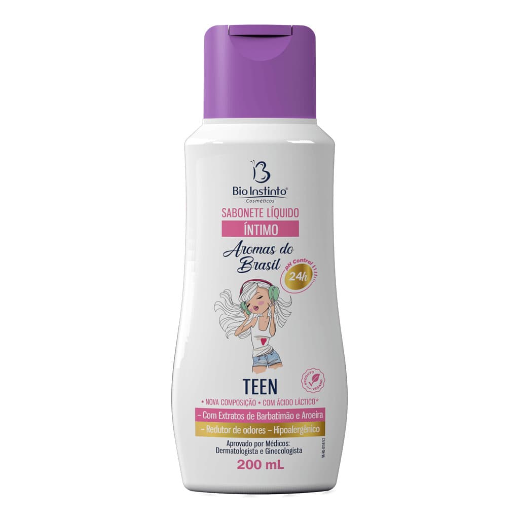 Sabonete Líquido Íntimo Teen 200ml - Bio Instinto