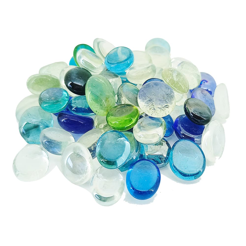 Kit Pedras Decorativas De Vidros 250g Na Rede Para Vaso Aquário Lago Decoração