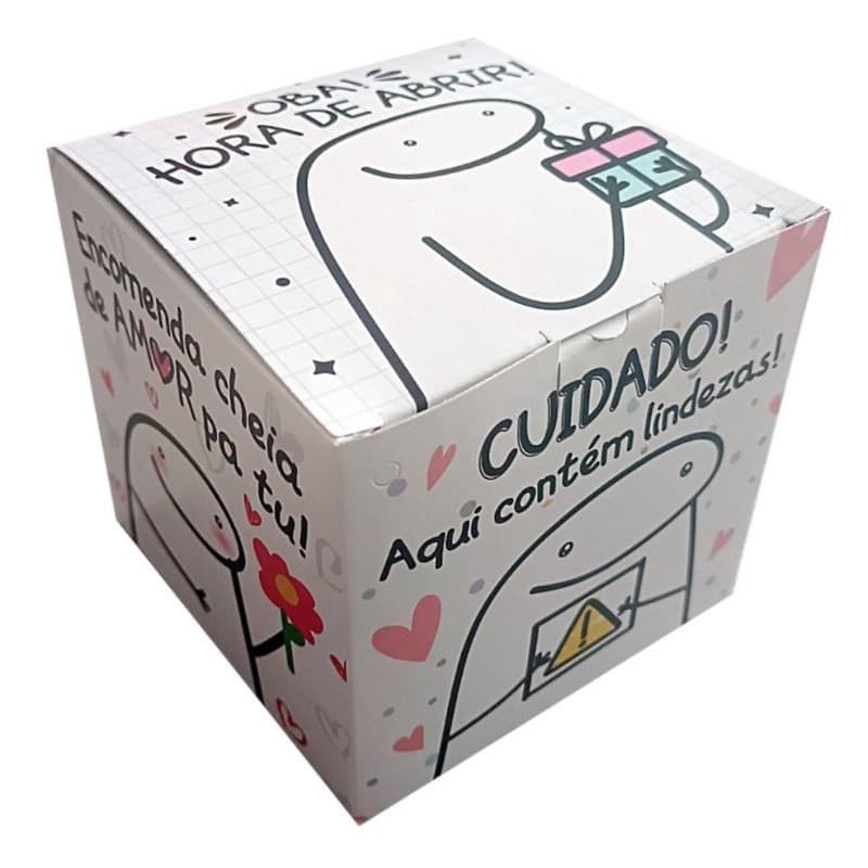 10 Caixinhas Estampadas Flork para Caneca, presente, Lembrancinha.