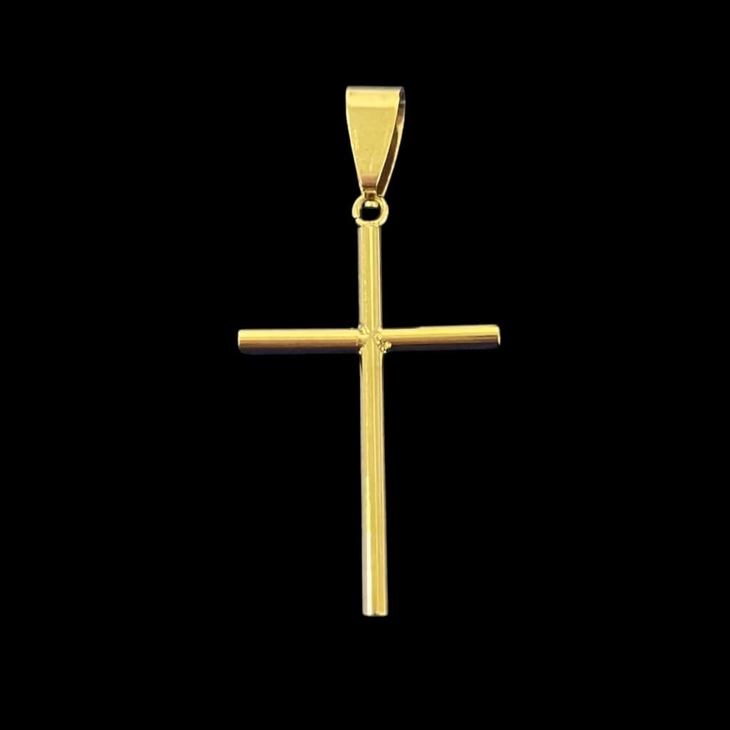 Pingente De Aço Inoxidável Cruz Palito