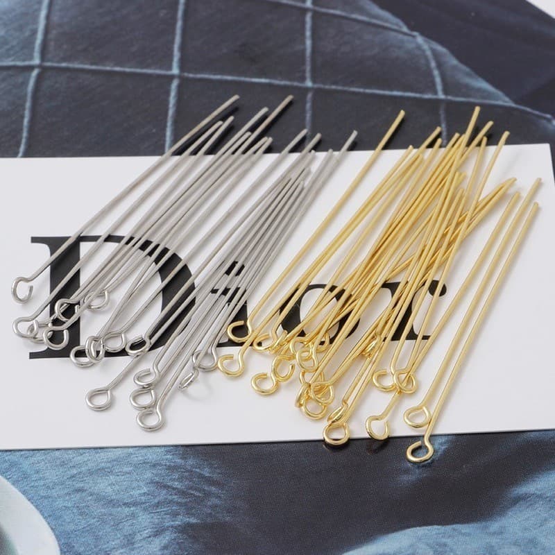 Formato 9-Alfinete Contra Pino Metal - prata/dourado/preto 18/22/26/28/32/35/50mm - 1000pcs