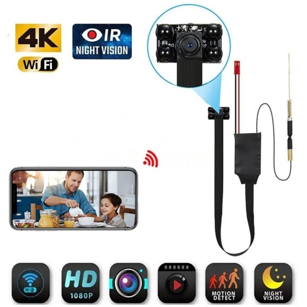HD 1080P Mini Câmera IP WiFi Gravador De Vídeo Em Tempo Real Segurança Doméstica Micro Módulo De Bricolagem Controle Remoto De Movimento Oculto