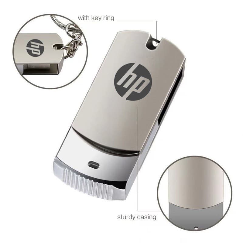 Pen Drive HP 2TB 1TB 128GB Operação De Alta Velocidade À Prova D'águausb Flash 1GB 8GB 16GB 32GB 64GB Pendrive