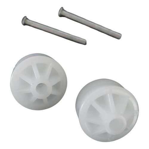 2 Pés Traseiros Rodinha + Eixo Refrigerador Brastemp Consul