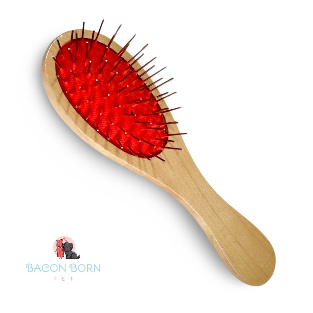 Escova Para Pet Sem Bolinha Pente Madeira Pelo Cachorro