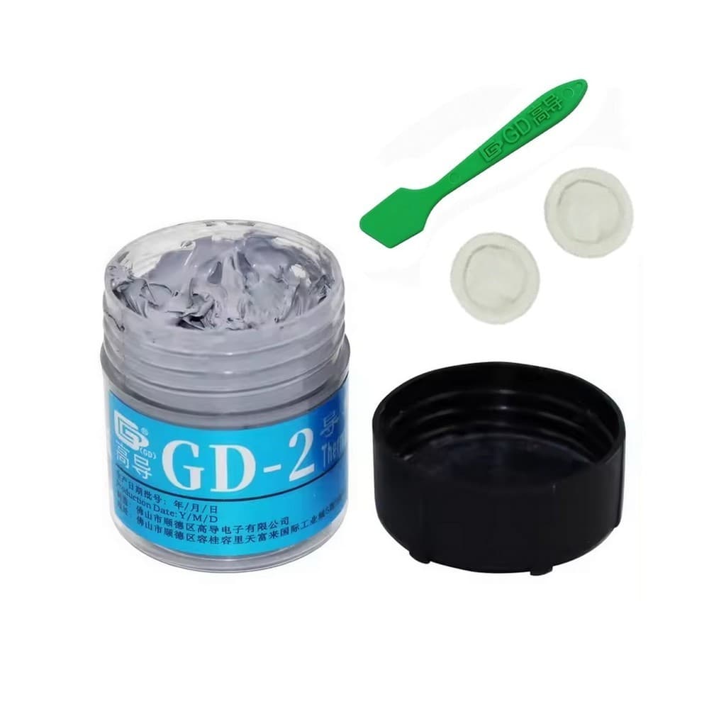 Pasta Térmica GD-2 Original Atuação Máxima 7.5 W/mk 30g Gpu Pc Processador Consoles