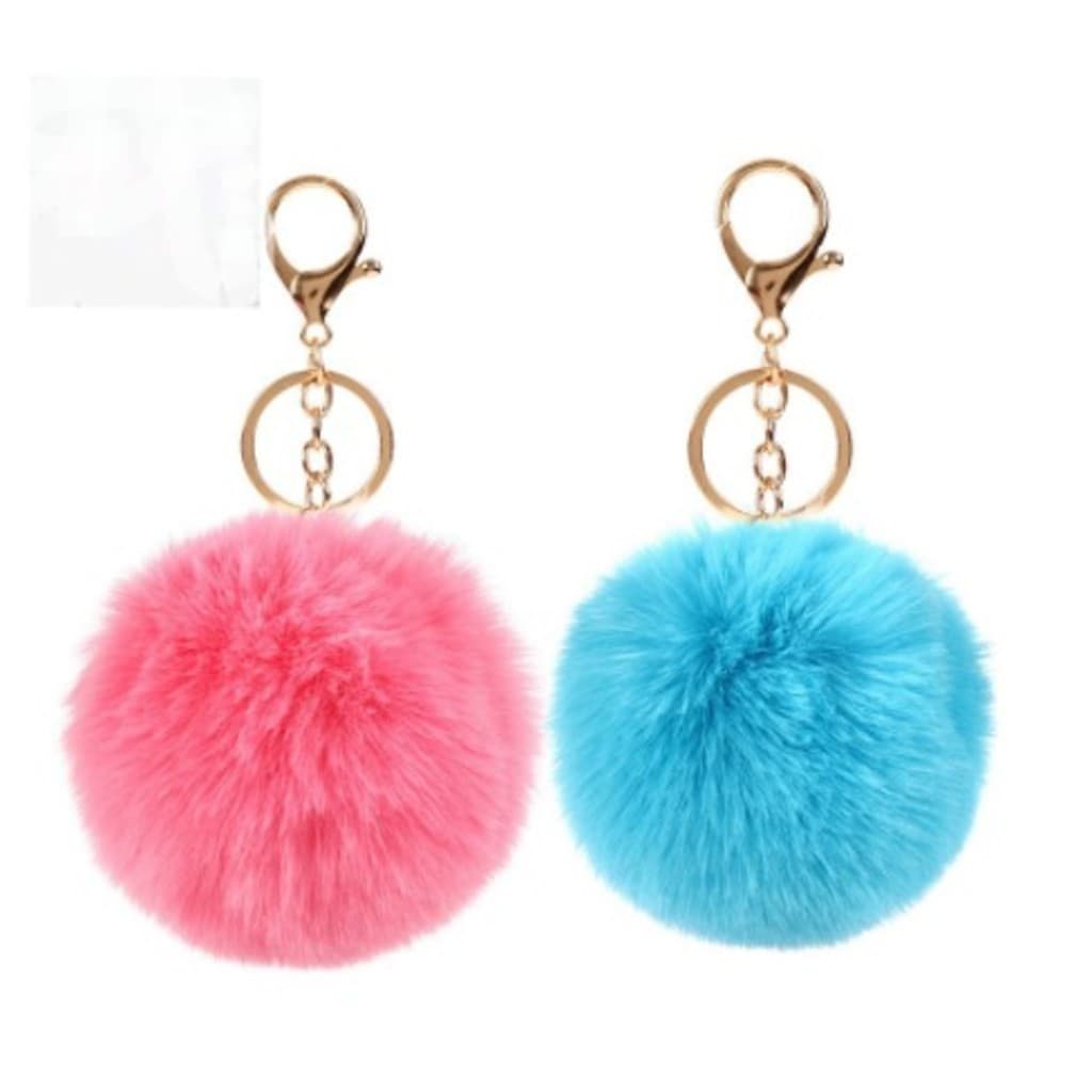 Atacado--12 Peças Chaveiros De Pompom Lote Com Variadas Presentear Cores Misturas