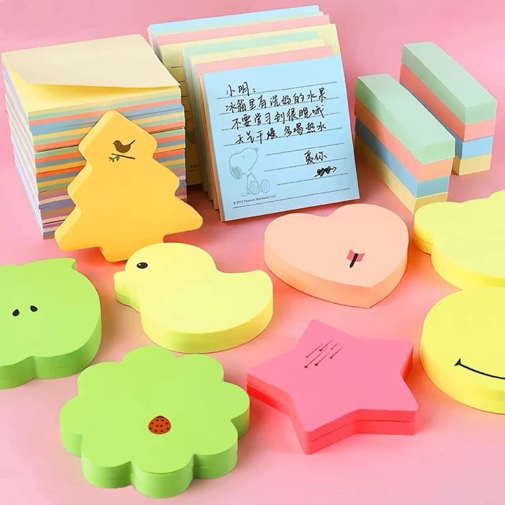 Bloco De Notas Adesivo Colorido Formatos Sortidos