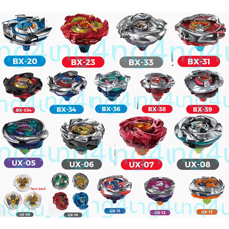 Tops Giratórios Da Marca Single Flame X BX/UX Bey Apenas Sem Lançador (bit De Cor Aleatória)