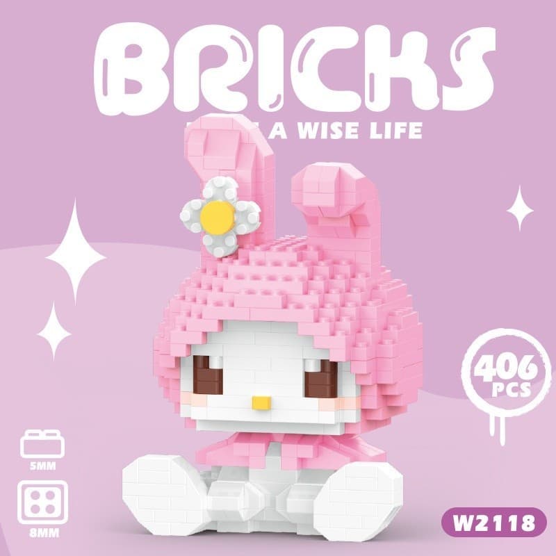 Presente De Brinquedo De Construção Animal Para Coelho Bonito