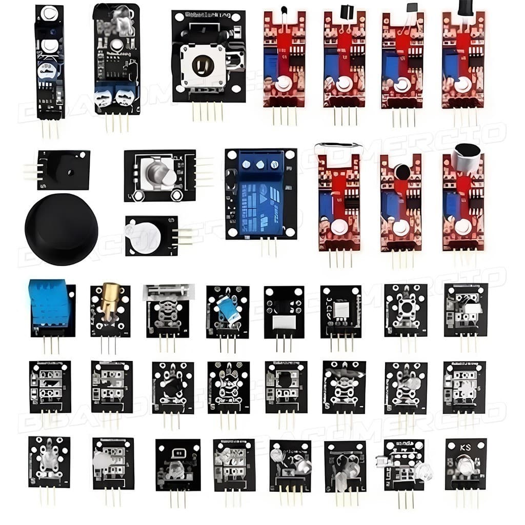 Kit 37 Unidades de Sensores E Módulos Compatível Com Arduino