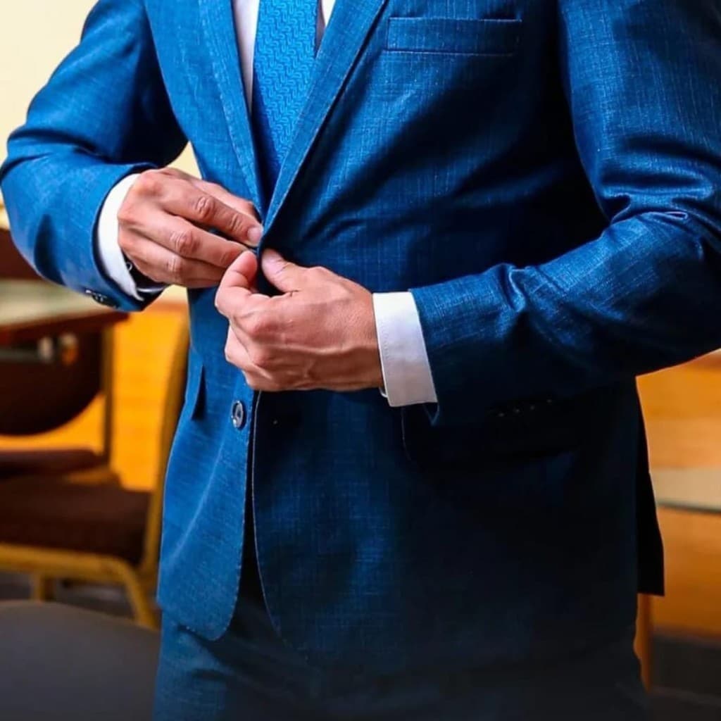 Terno/Costume Poliviscose - Azul