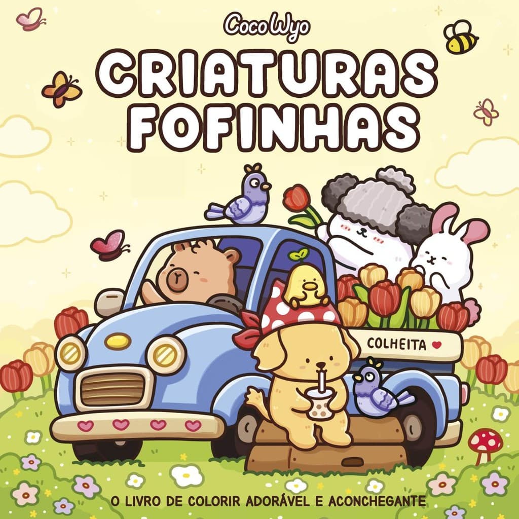 Livro Criaturas fofinhas (Cozy Cuties) – livro de colorir Coco Wyo - Por Leitura Kennedy