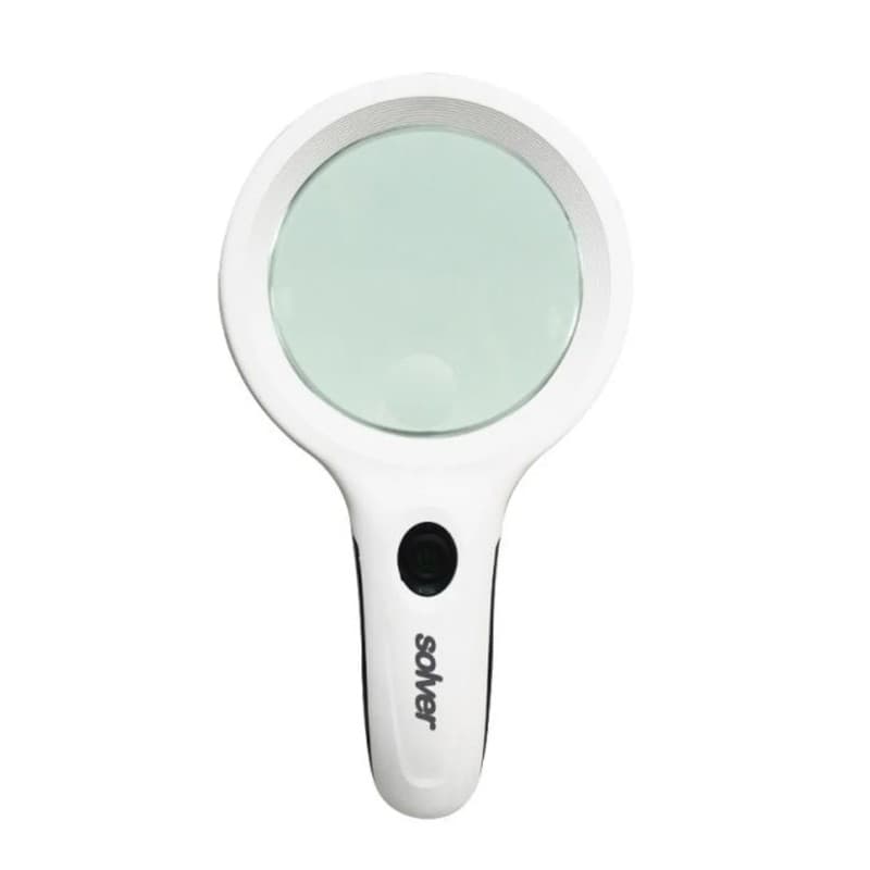 Lupa de Mão LED/UV 2.5x/8x com Lente Bifocal SLP-195