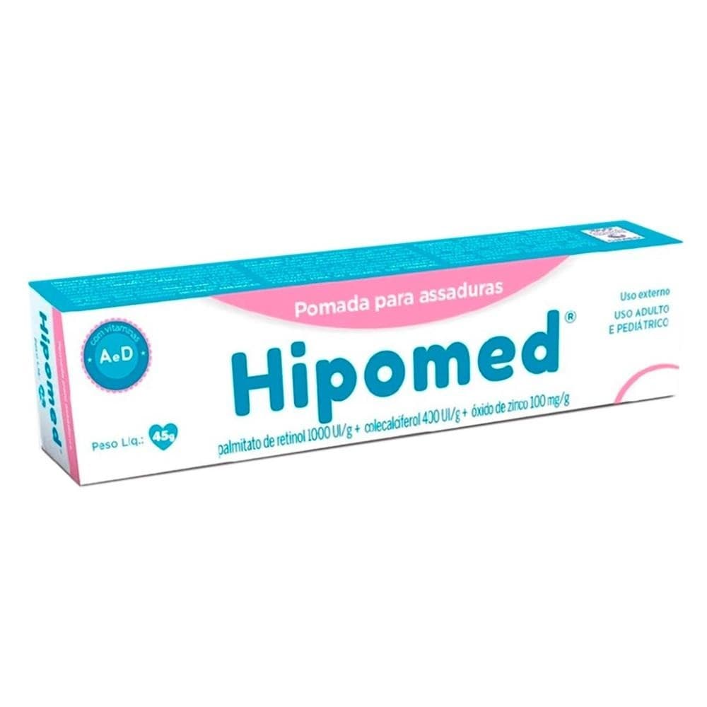Pomada Para Prevenção De Assaduras Hipomed 45g