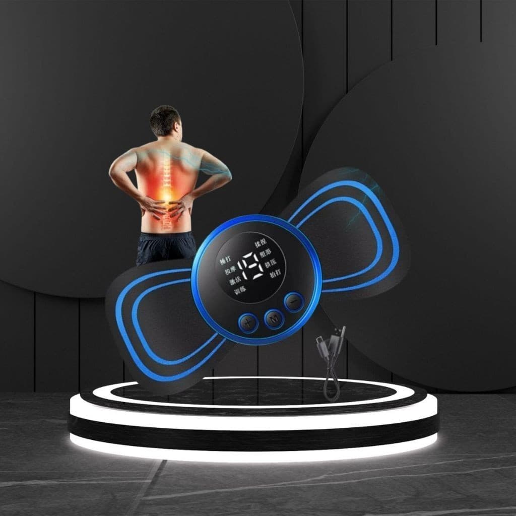 Mini Massageador Elétrico Portátil Cervical EMS Alivia Dores Corpo Pescoço