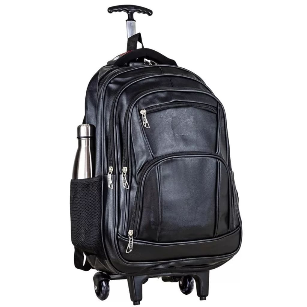 Mochila Bolsa Couro Rodinha Notebook Executiva Universitária