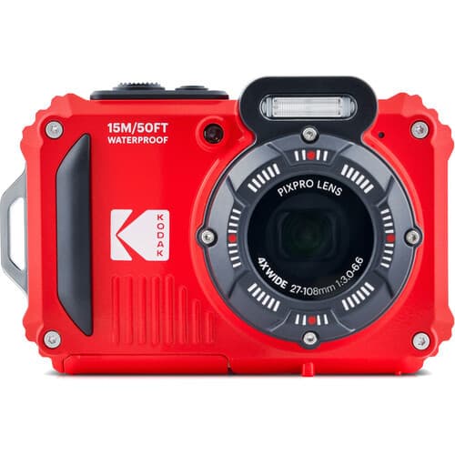 CÂMERA KODAK PIXPRO WPZ2 WATERPROOF VERMELHA