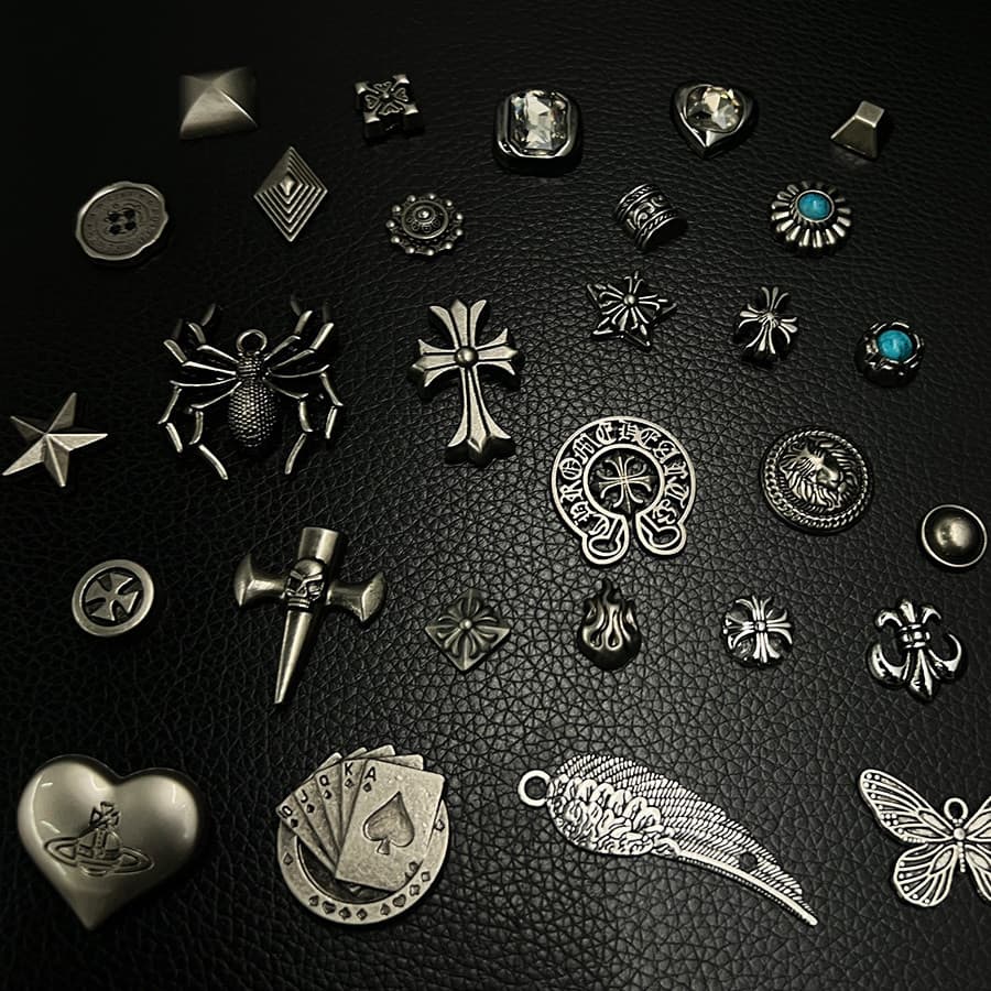 Sandálias acessórios estilo Punk legal na moda pessoas fantasma mão esqueleto escorpião destacável diy acessórios de Met