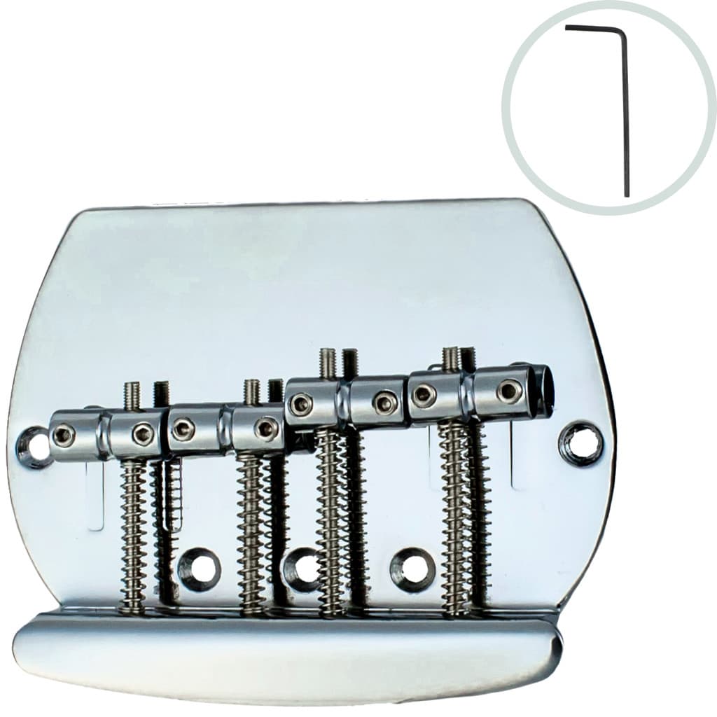 Ponte Baixo 4 Cordas BB022 Cromado 20mm