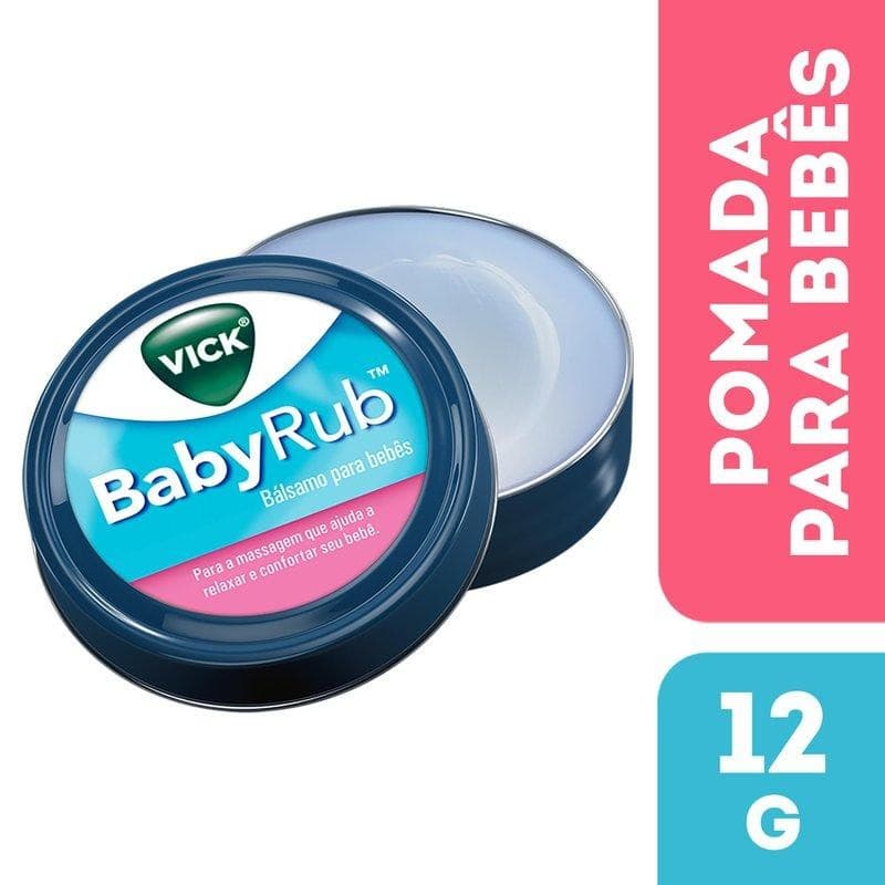 Pomada Vick BabyRub Bálsamo para Bebês 12g